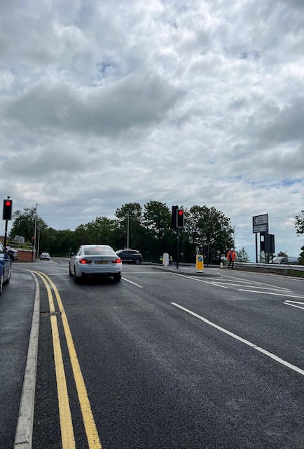 Image of the completed road works