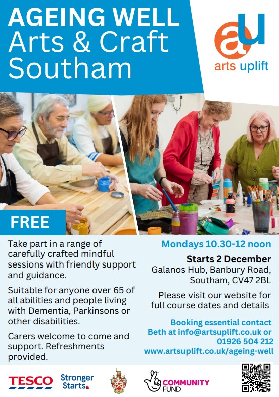 Arts Uplift Flyer for Arts and Crafts Workshops