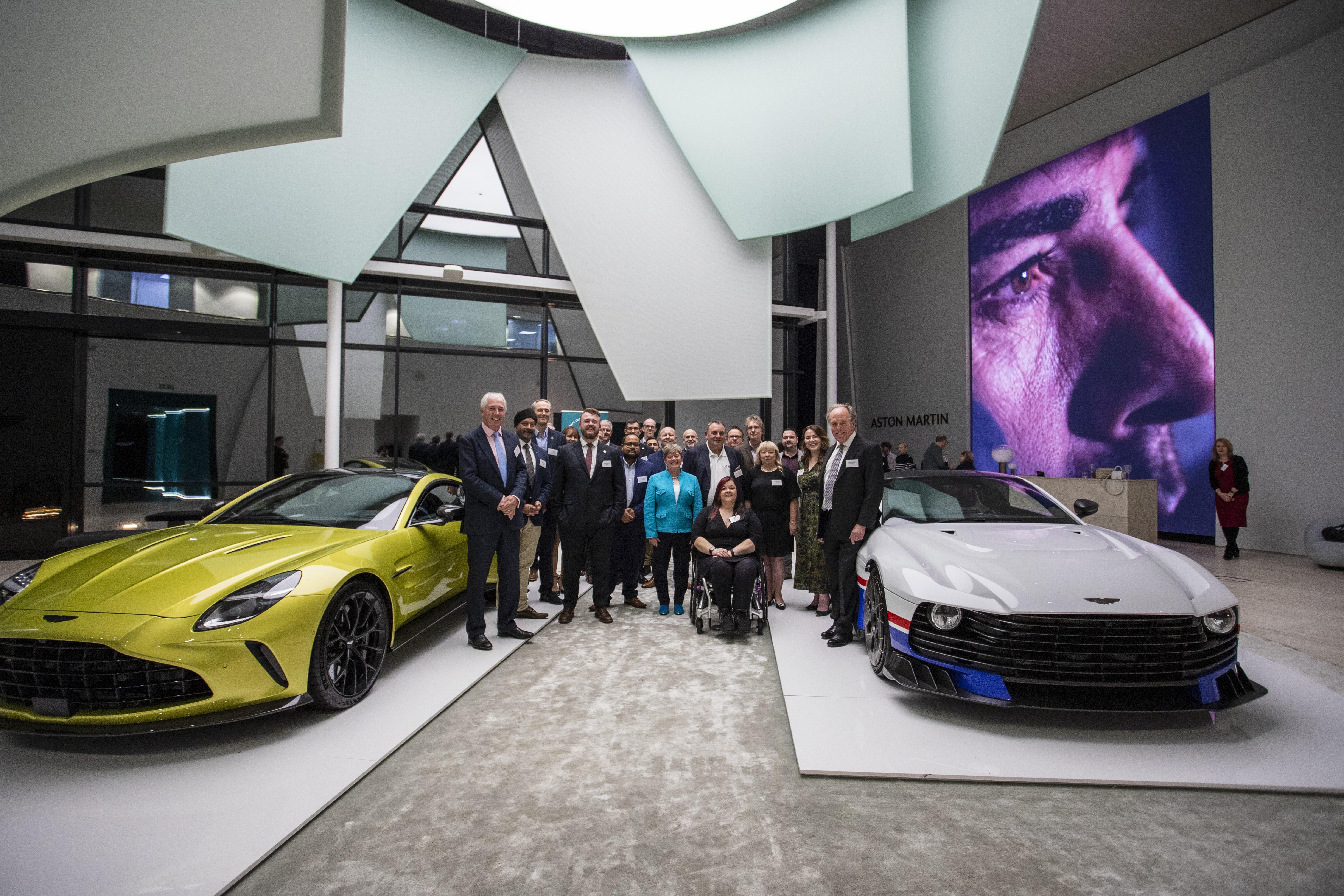 Warwickshire businesses celebrate their prestigious King’s Award for Enterprise at Aston Martin event