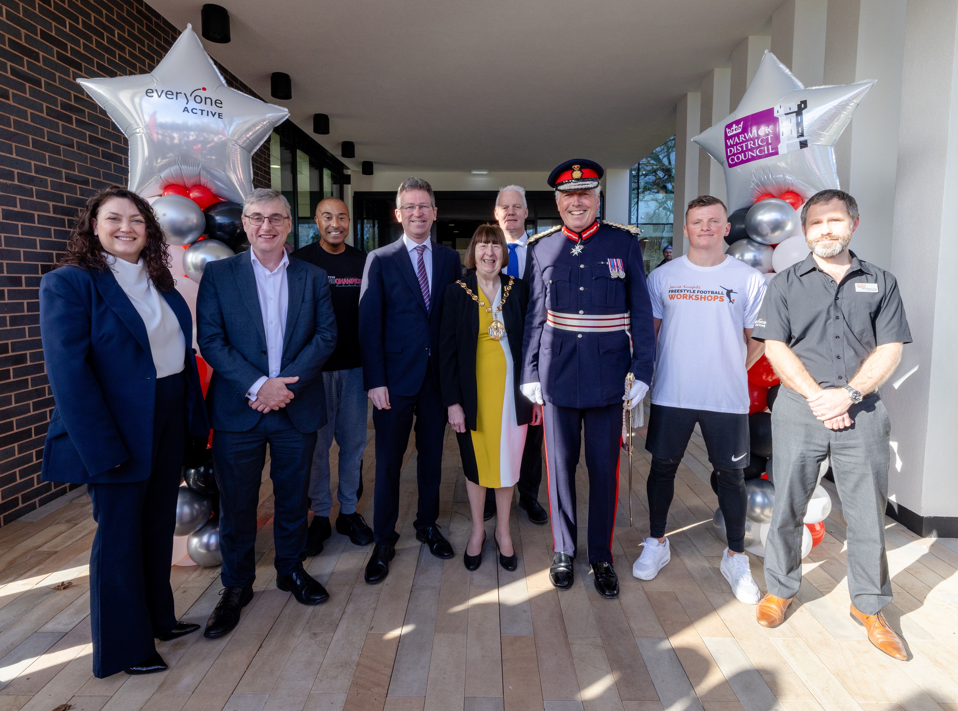 Tim Cox at the official opening of Castle Farm Leisure Centre.