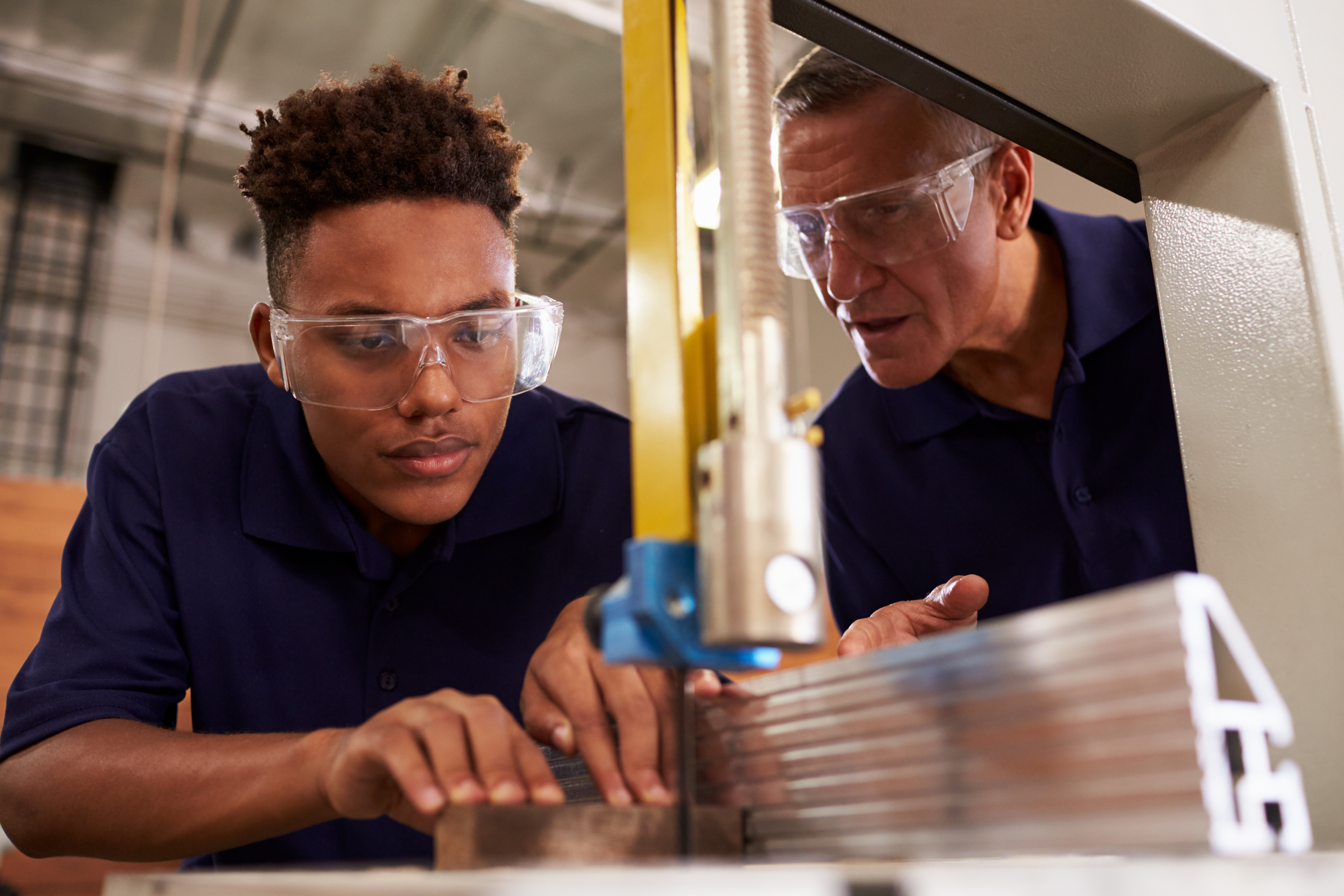 Young person in the workplace