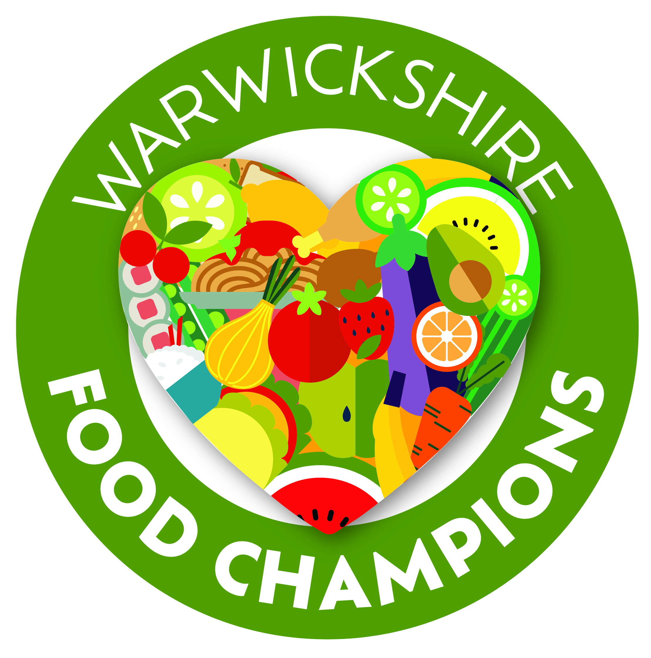 Warwickshire Food Champions logo.