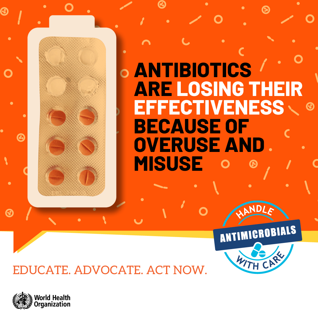 A preventative campaign for resistance of antibiotics.