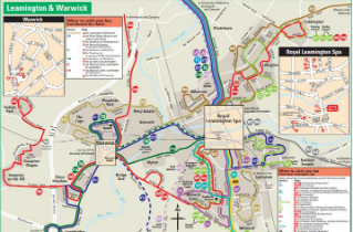 leamington bus spa map nuneaton warwickshire routes route kb pdf