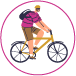 walk or cycle icon