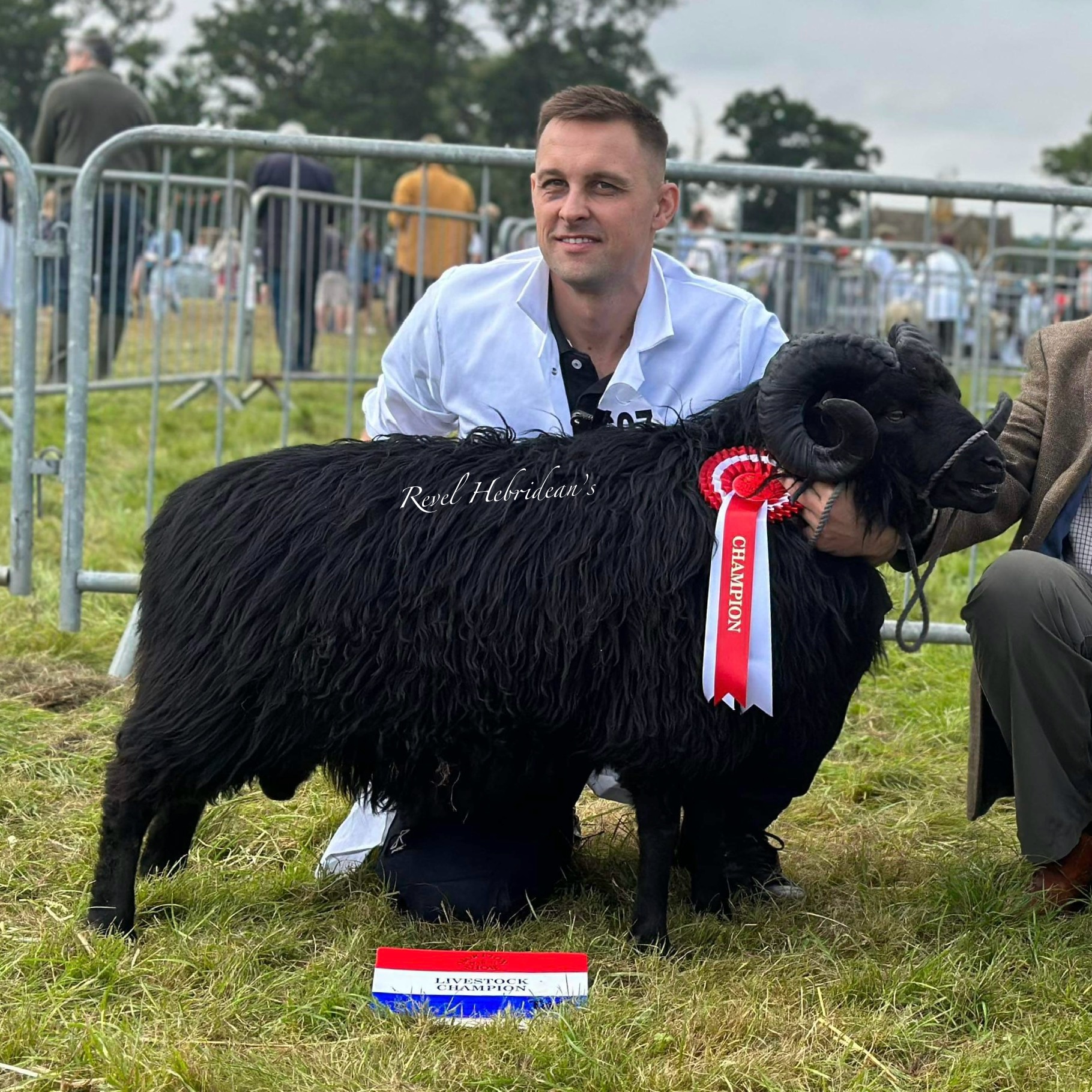 Dale with prize winning sheep