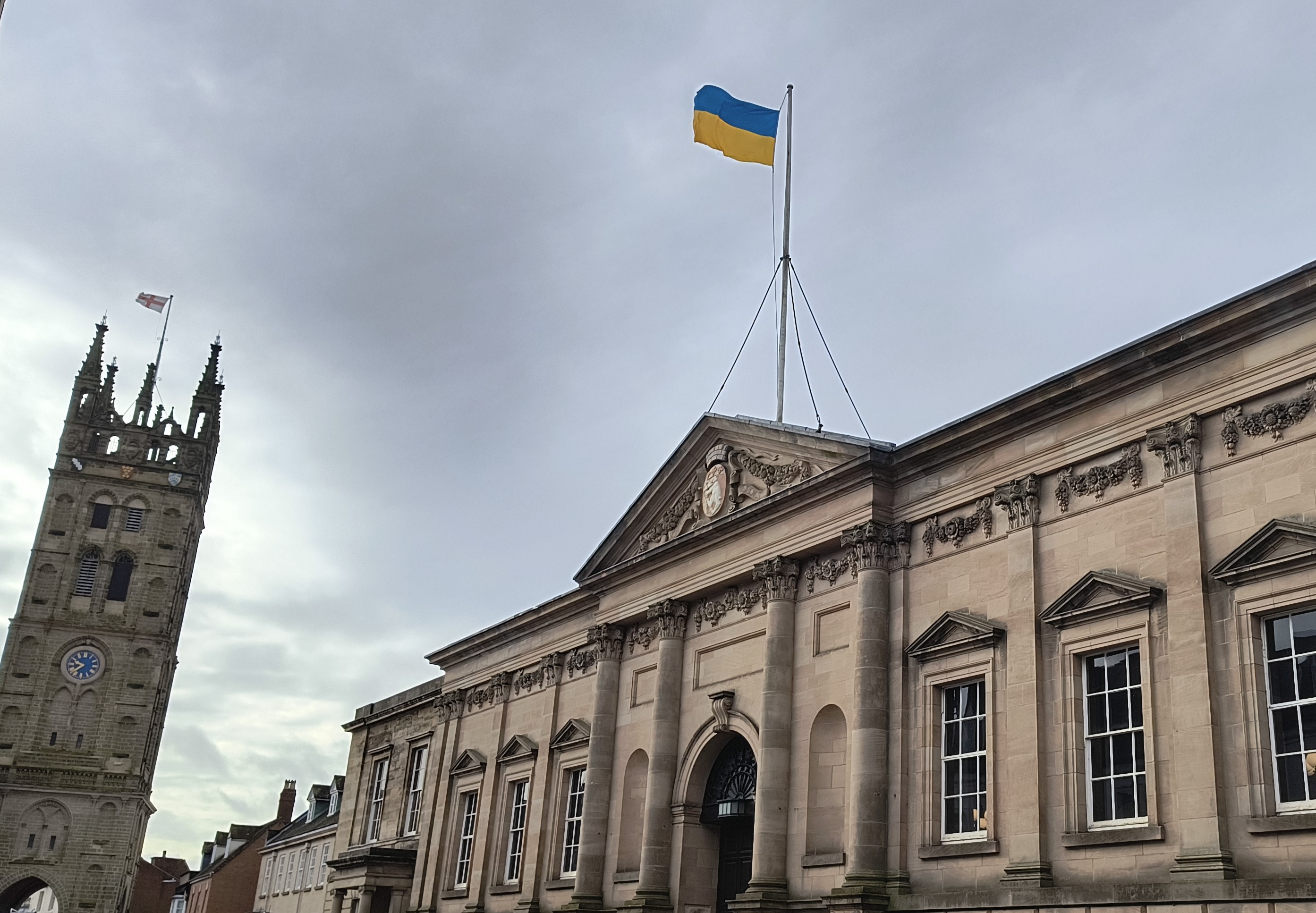 Ukraine Flag at Shire Hall 