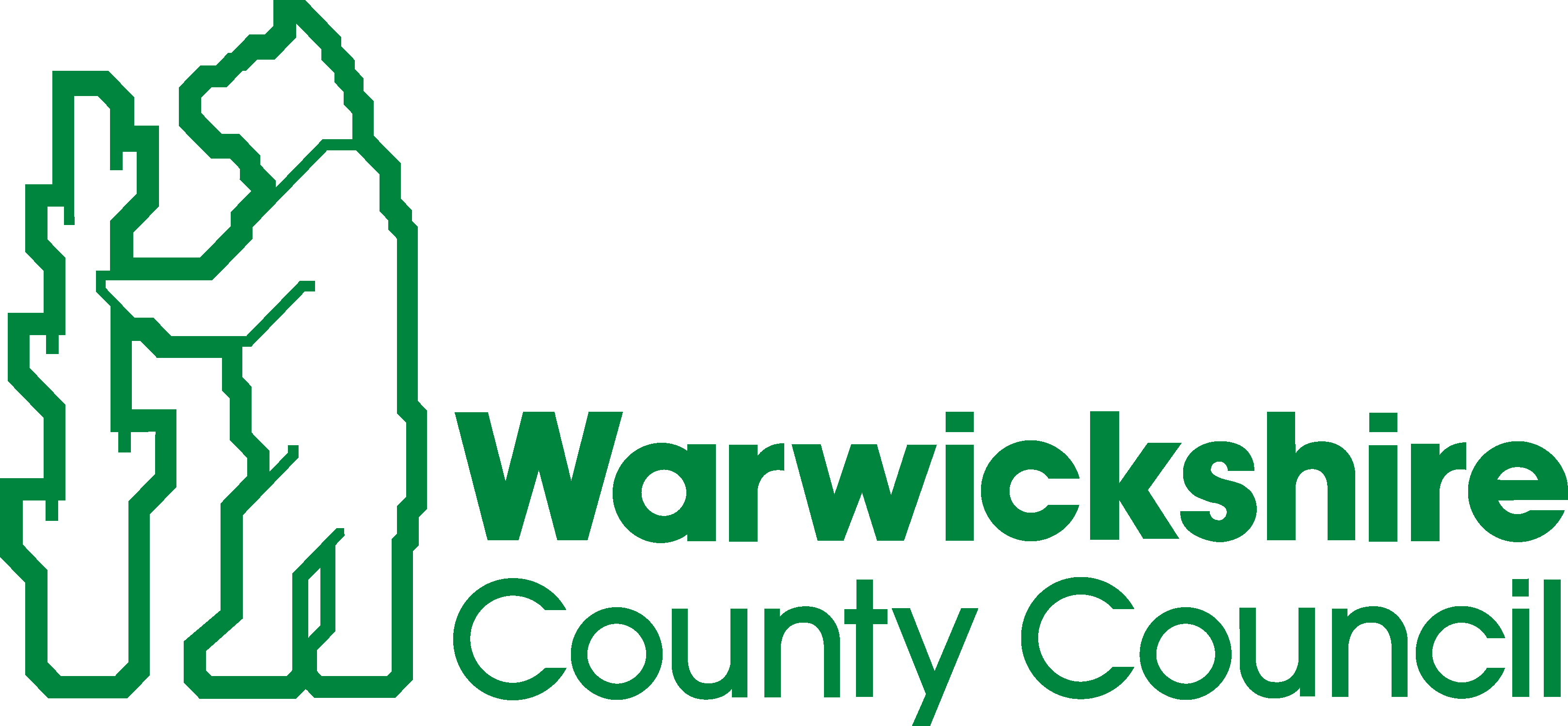Warwickshire County Council logo.
