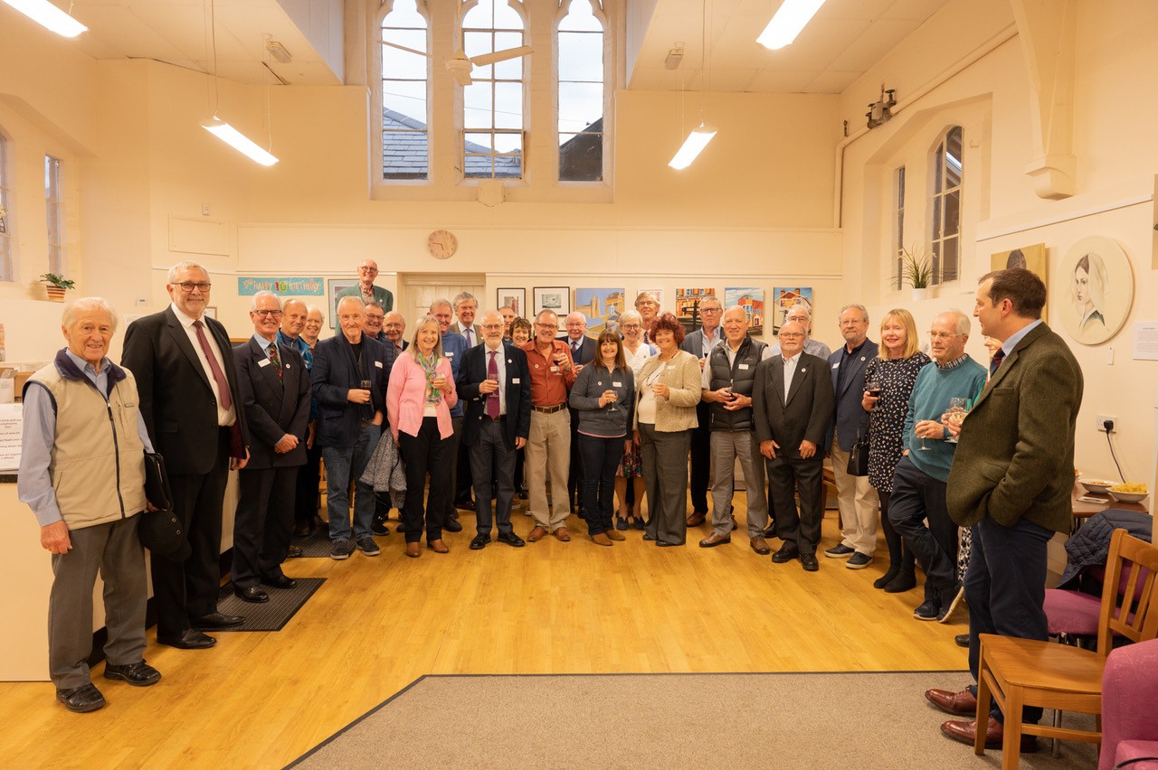 Harbury e-Wheels, receive their Queen’s Award for Voluntary Service from Tim Cox, His Majesty’s Lord Lieutenant of Warwickshire.